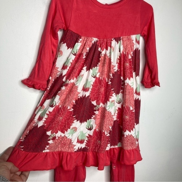 Kickee pants floral dress size 18/24 mo - Picture 3 of 6